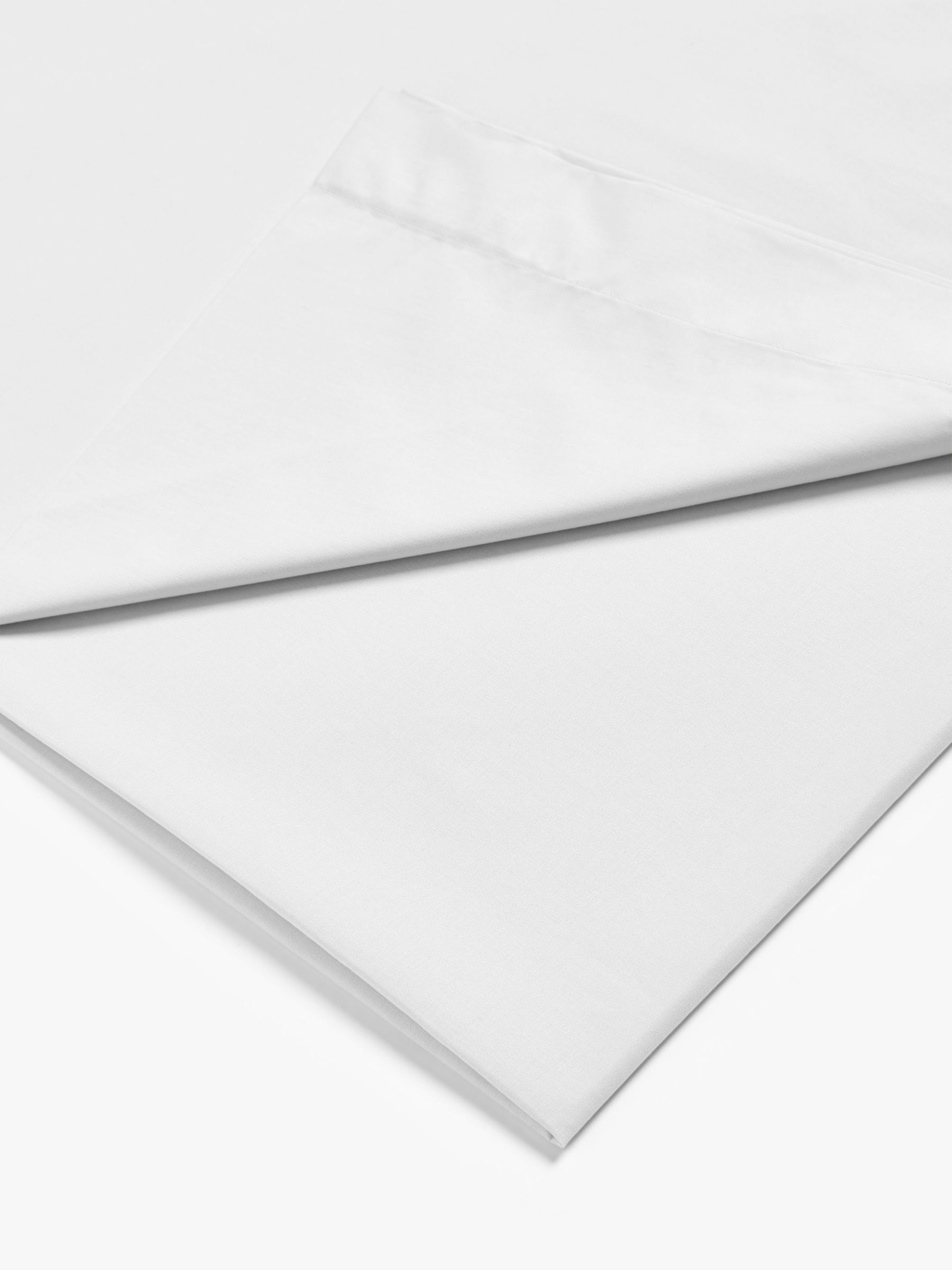 John Lewis & Partners Easy Care Organic Cotton Flat Sheets