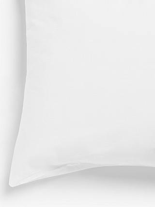 John Lewis Easy Care Organic Cotton Oxford Pillowcase, White