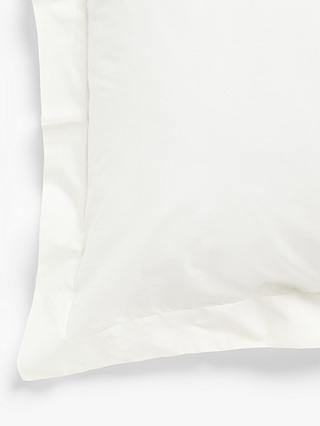 John Lewis & Partners Easy Care Organic Cotton Standard Pillowcase, Cream