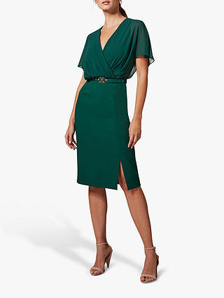 Phase Eight Alba Belted Dress, Cactus Green