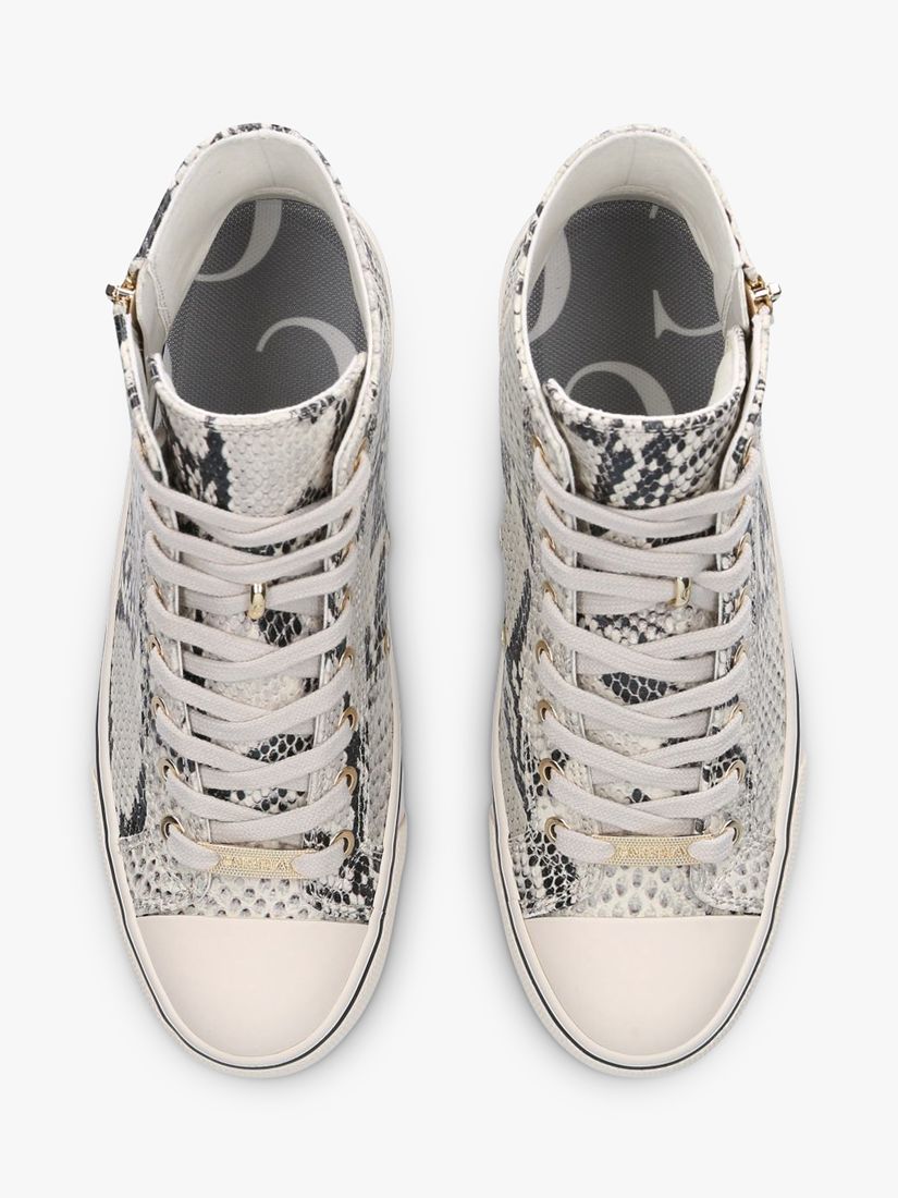 carvela snake print trainers