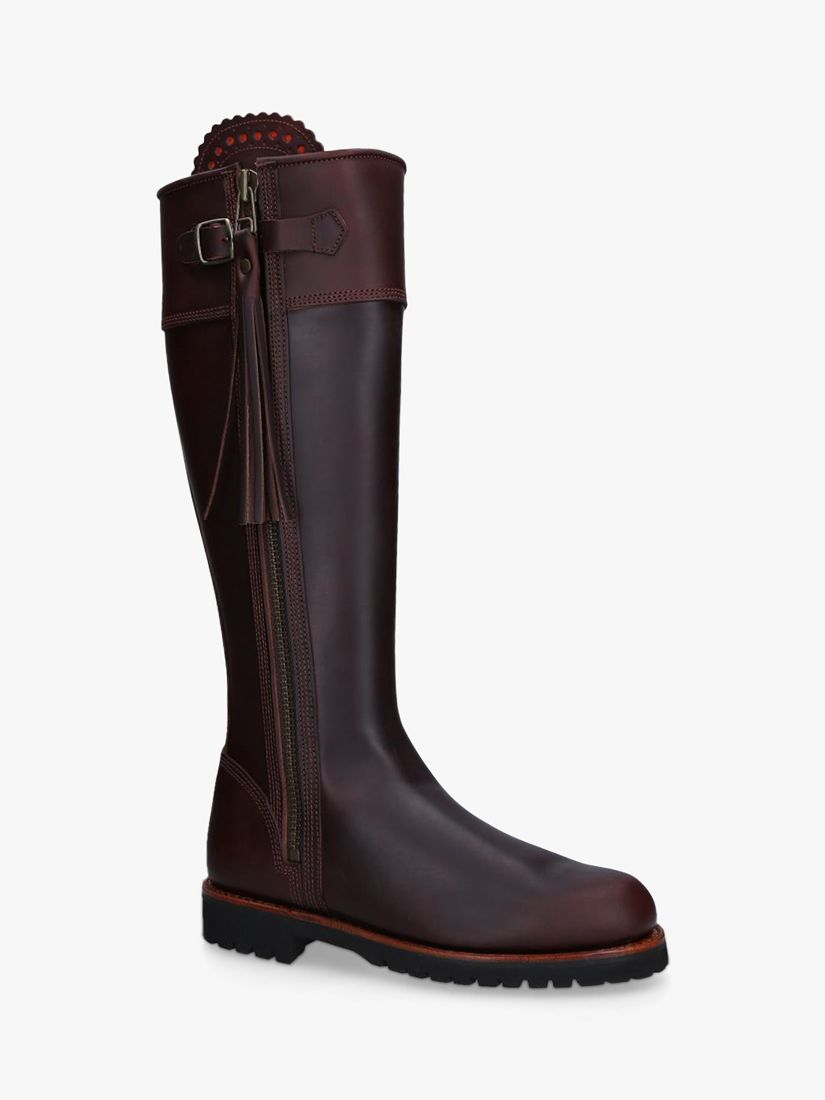 Penelope Chilvers Leather Knee High Tassel Boots, Brown at John Lewis ...