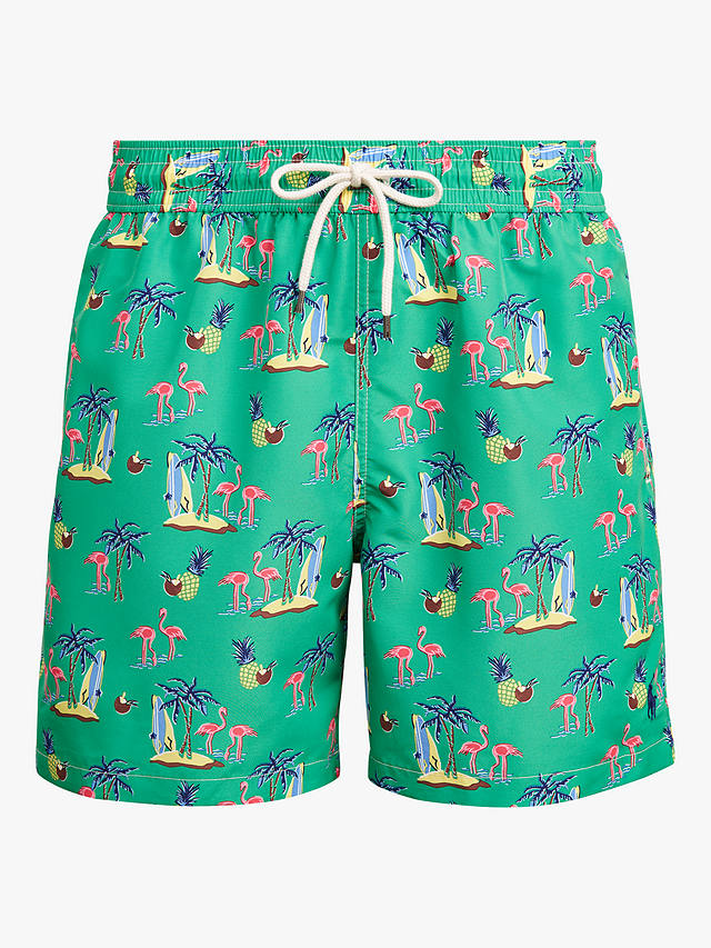 Polo Ralph Lauren Coconut Flamingos Swim Shorts, Coconut Flamingos at ...