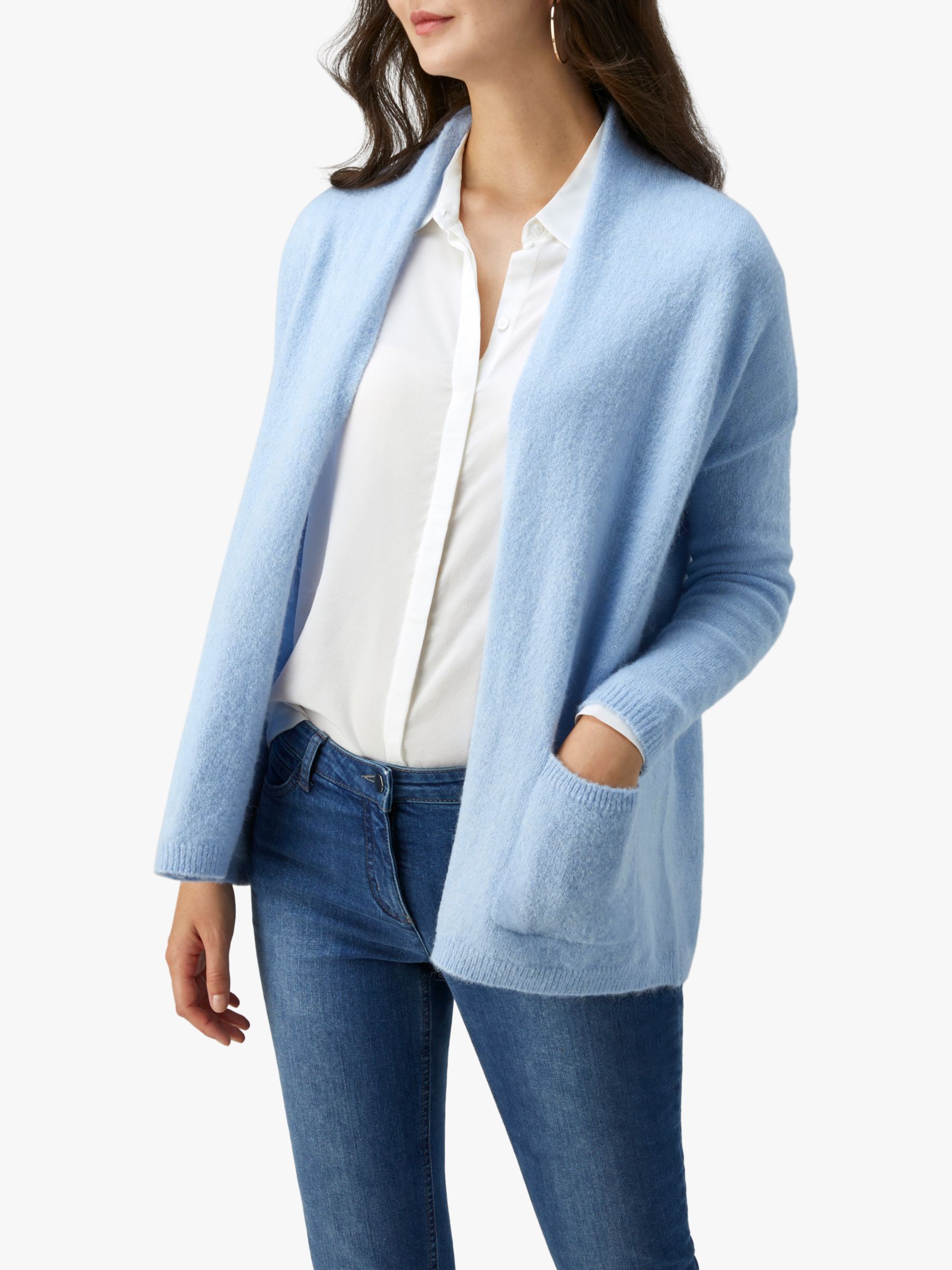 Pure Collection Brushed Cardigan