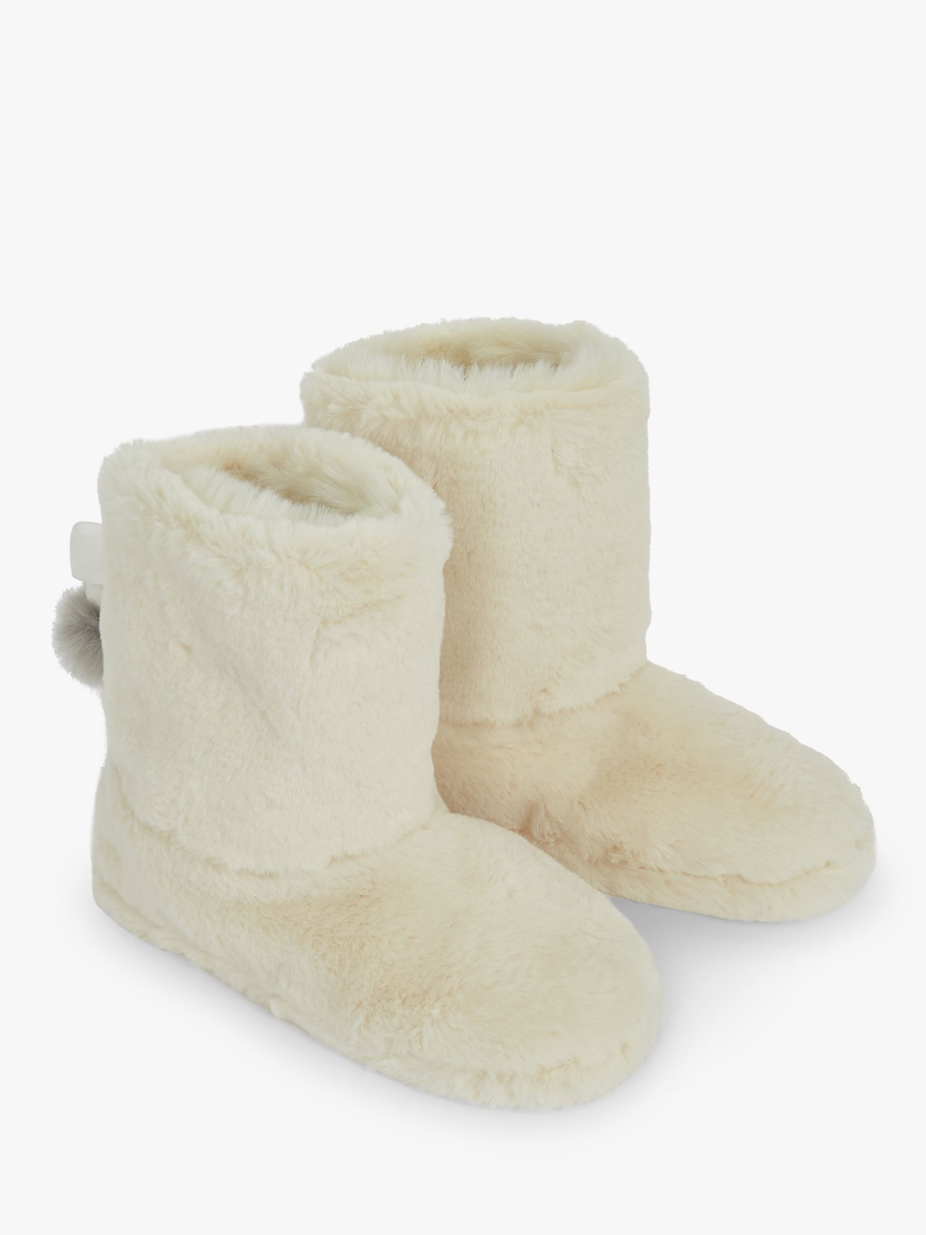 Ted Baker Hammond Faux Fur Slipper Boots, Natural Ivory, Natural Ivory ...