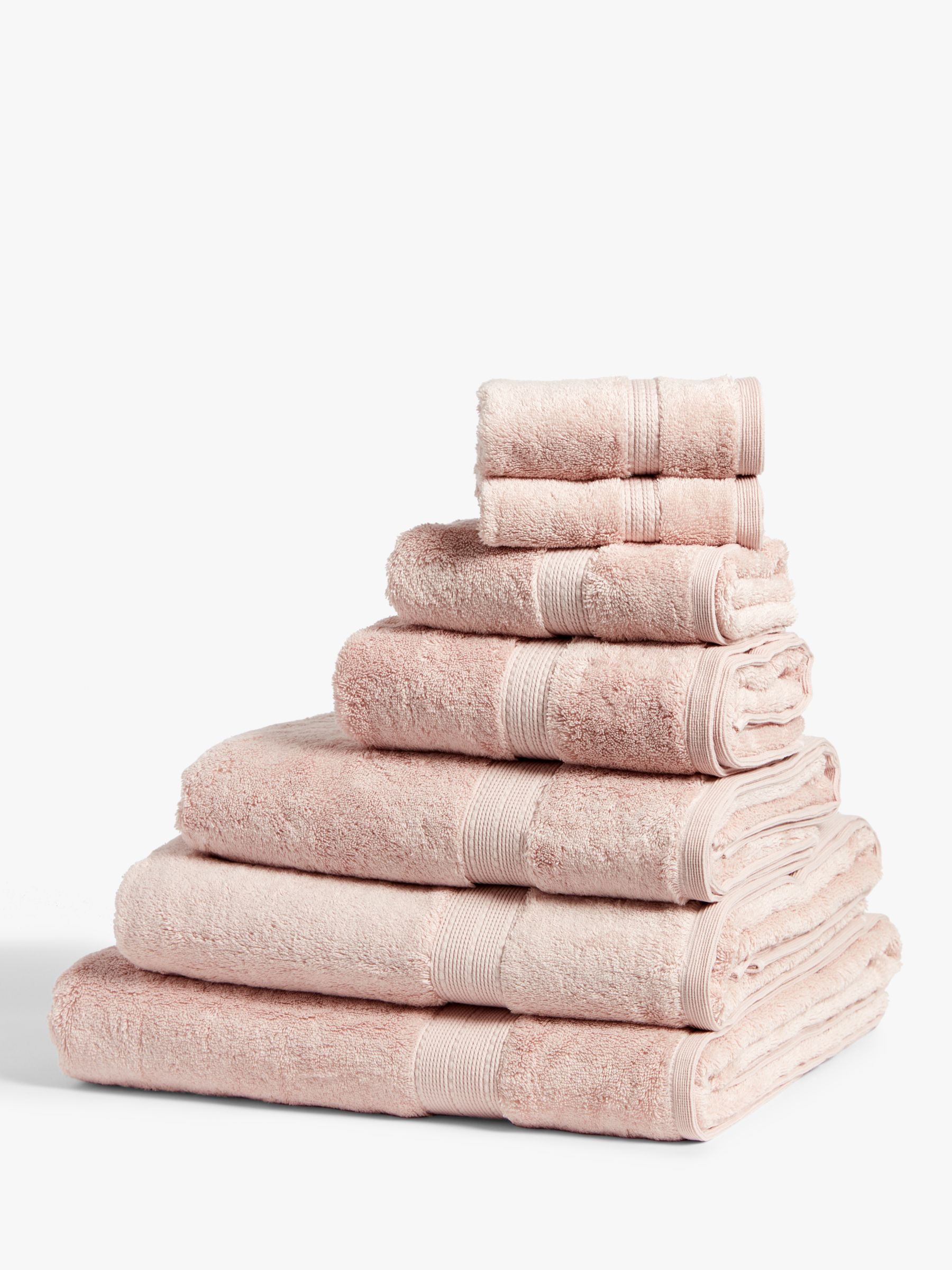 John Lewis Ultimate Hotel Cotton Towels, Pale Pink
