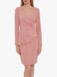 Gina Bacconi Eliane Crepe Peplum Dress