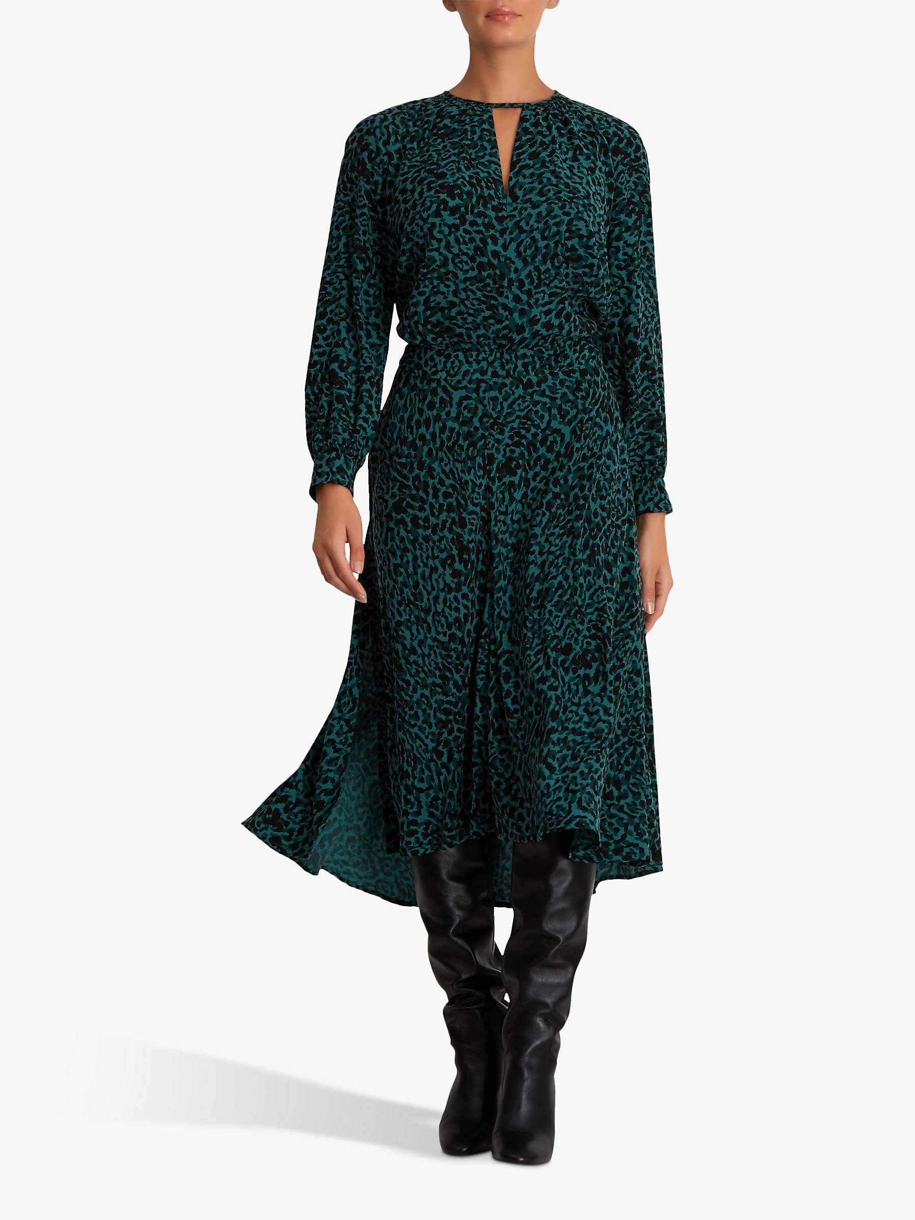 Fenn Wright Manson Petite Anouska Leopard Print Skirt, Green Animal at ...