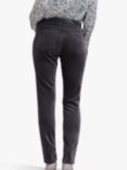 Pure Collection Washed Velvet Jeans, Pewter