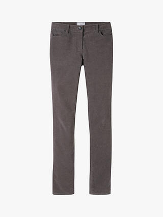 Pure Collection Washed Velvet Jeans, Pewter