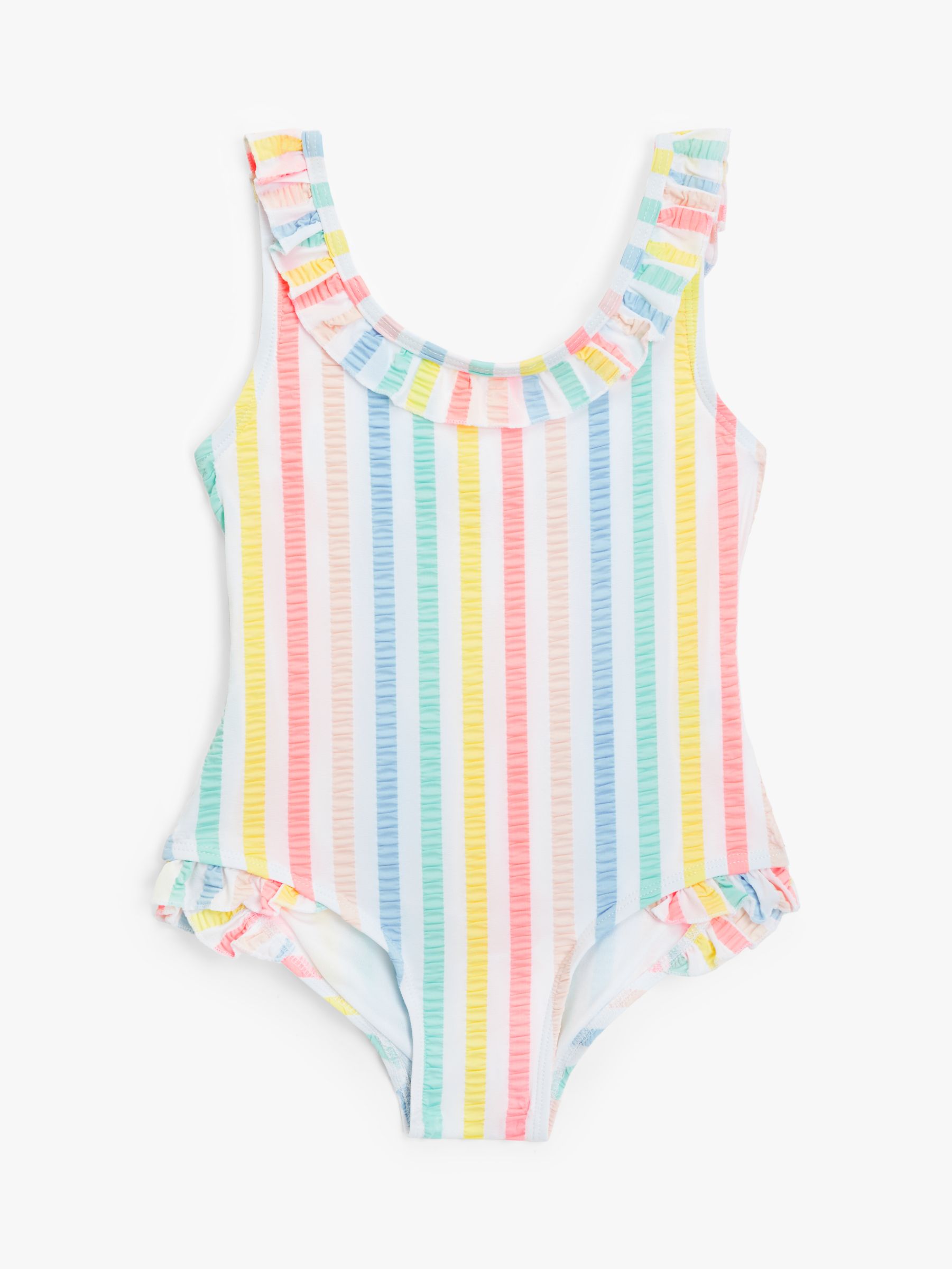 John Lewis & Partners Girls' Rainbow Swimsuit, Multi