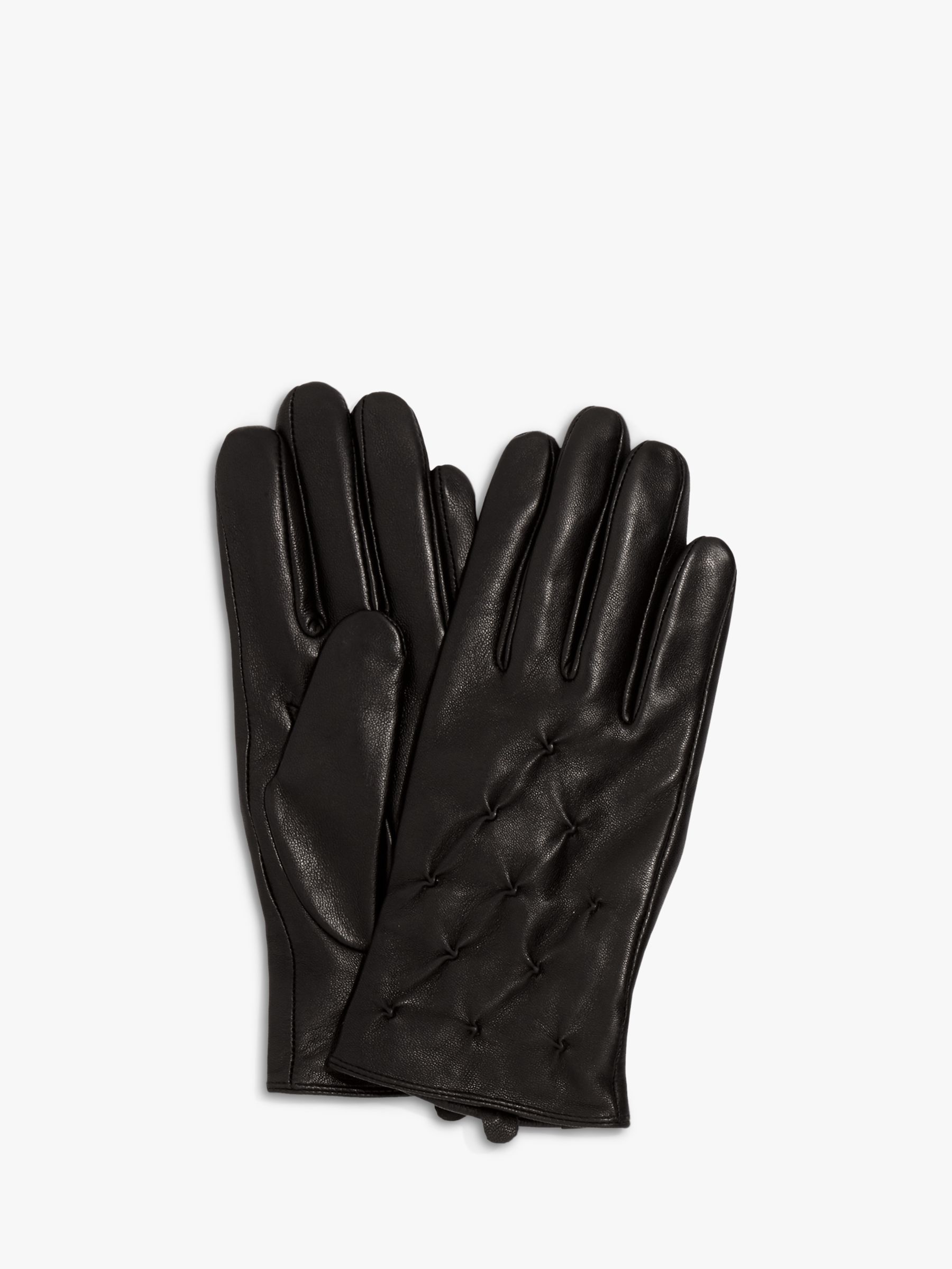 Phase Eight Laurie Leather Pintuck Gloves