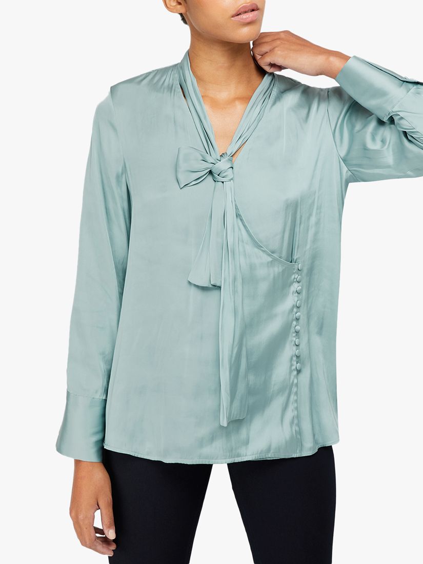 duck egg blue blouse