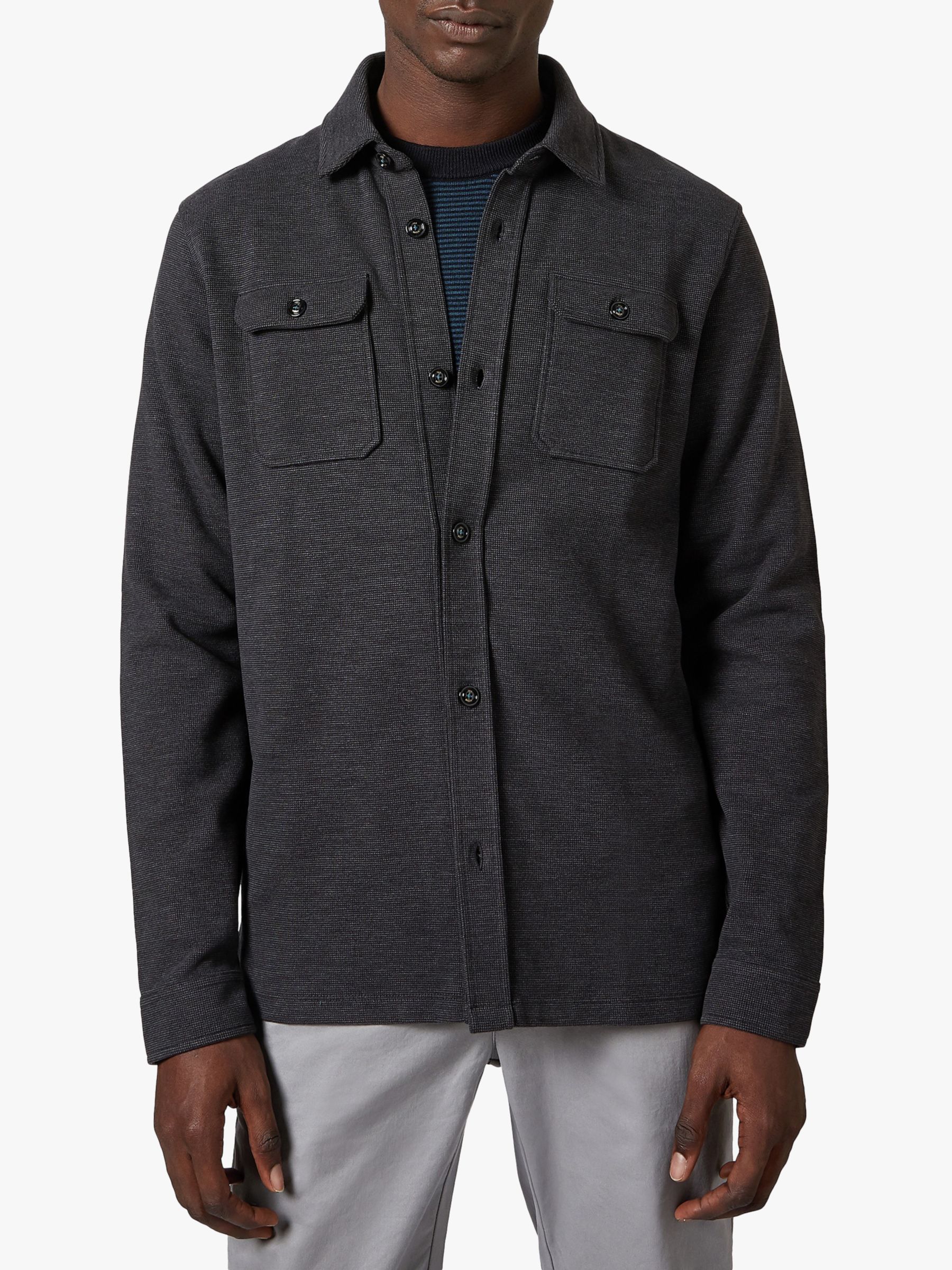 Ted Baker Liftoff Jersey Shirt, Charcoal