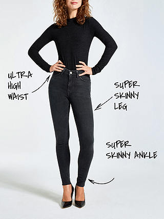 Lee Ivy High Waist Super Skinny Jeans Dark Hunt At John Lewis Images, Photos, Reviews