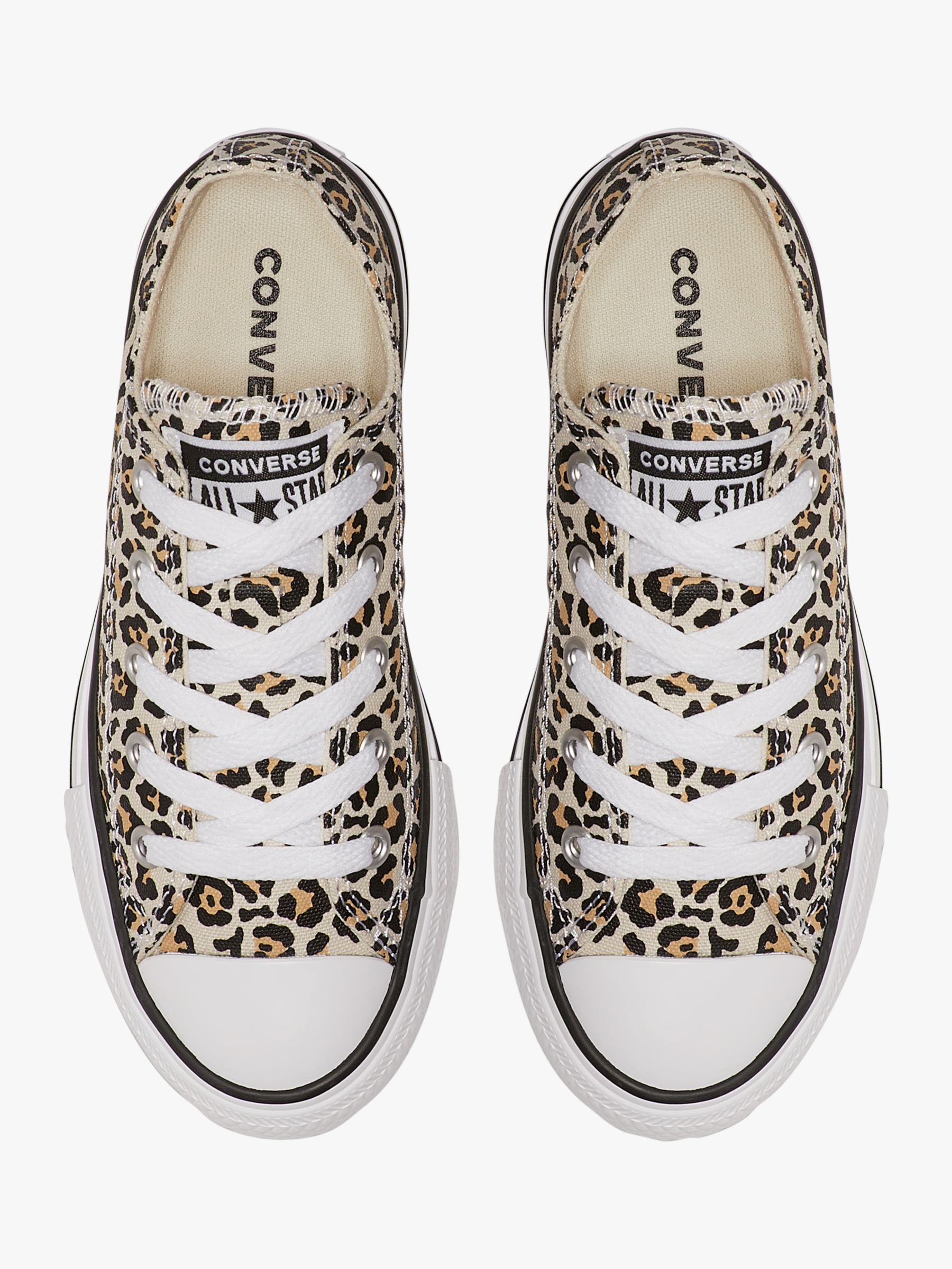 converse trainers leopard print