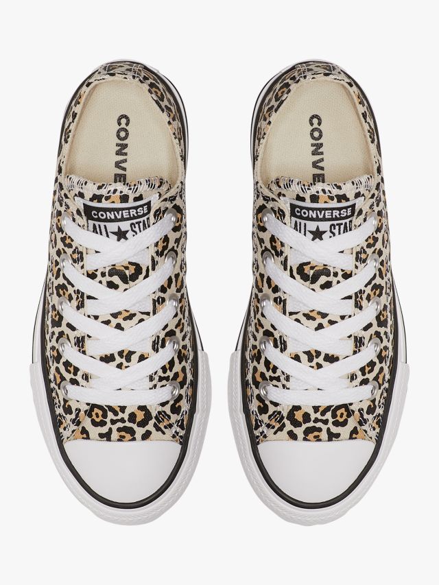 Leopard print store baby converse