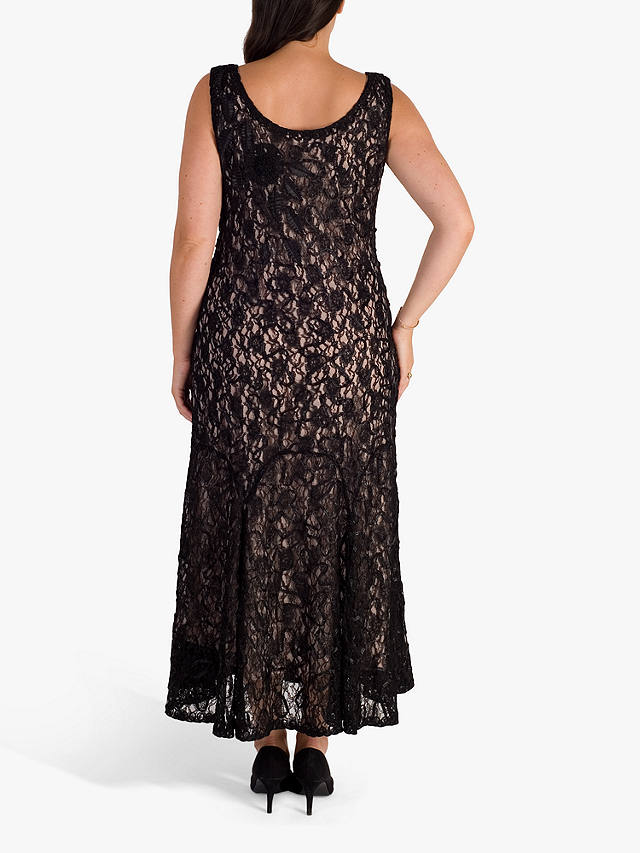Chesca Lace Cornelli Embroidered Dress, Black