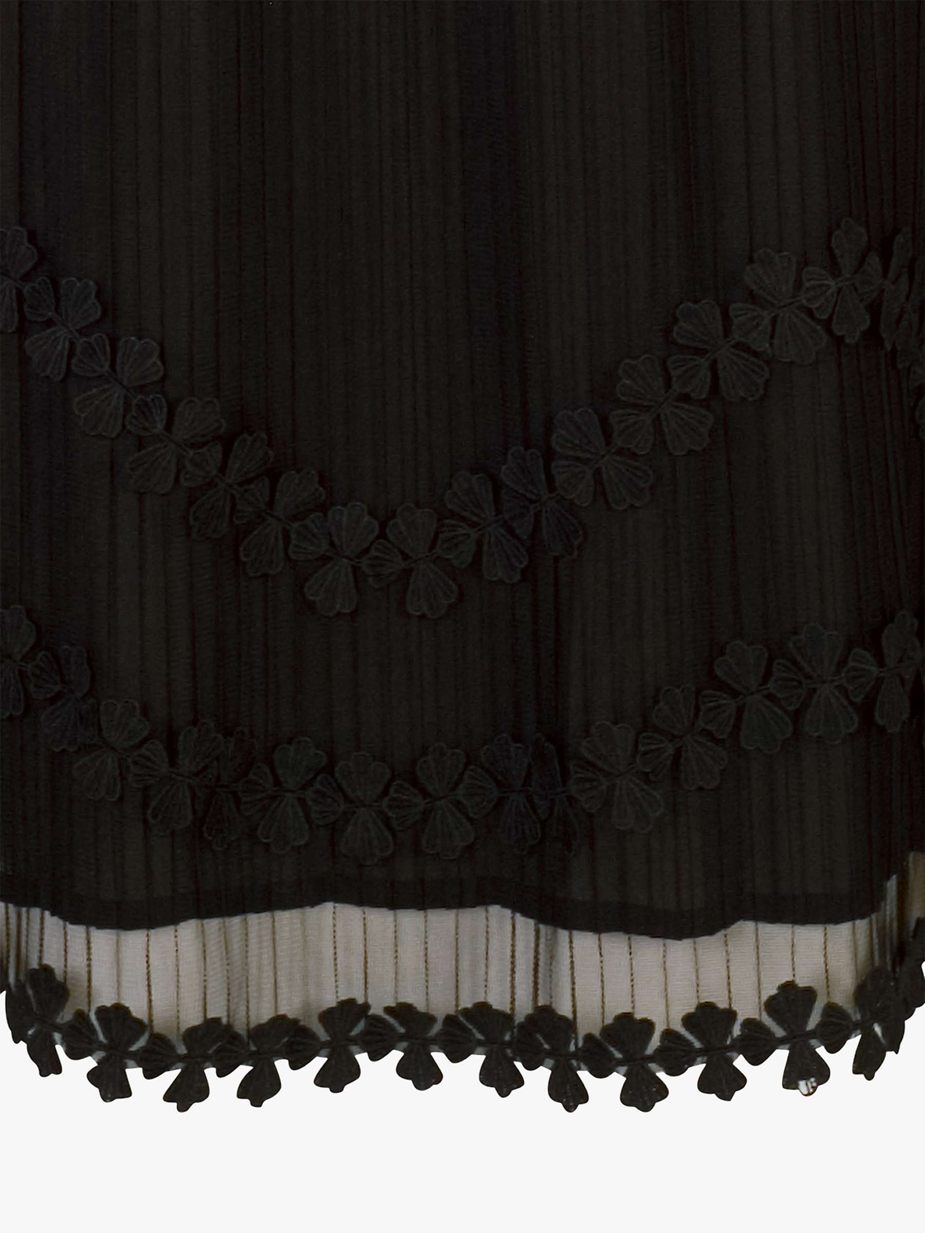 Buy chesca Mock Layer Daisy Chain Trim Pleated Mesh Dress Online at johnlewis.com