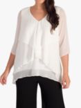 chesca Fancy Layered V-Neck Top