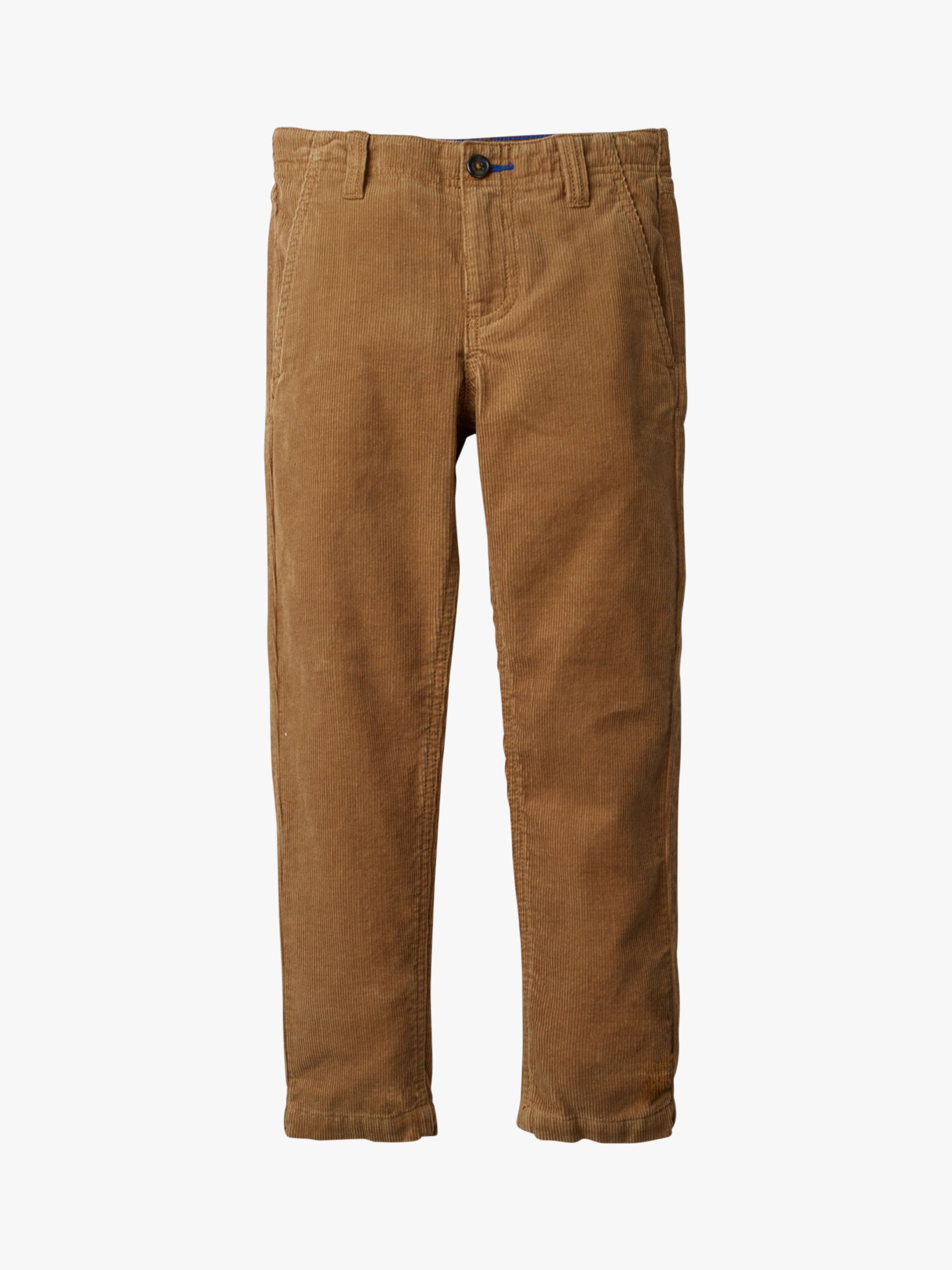 Mini Boden Boys' Relaxed Cord Chino Trousers, Rustic Brown