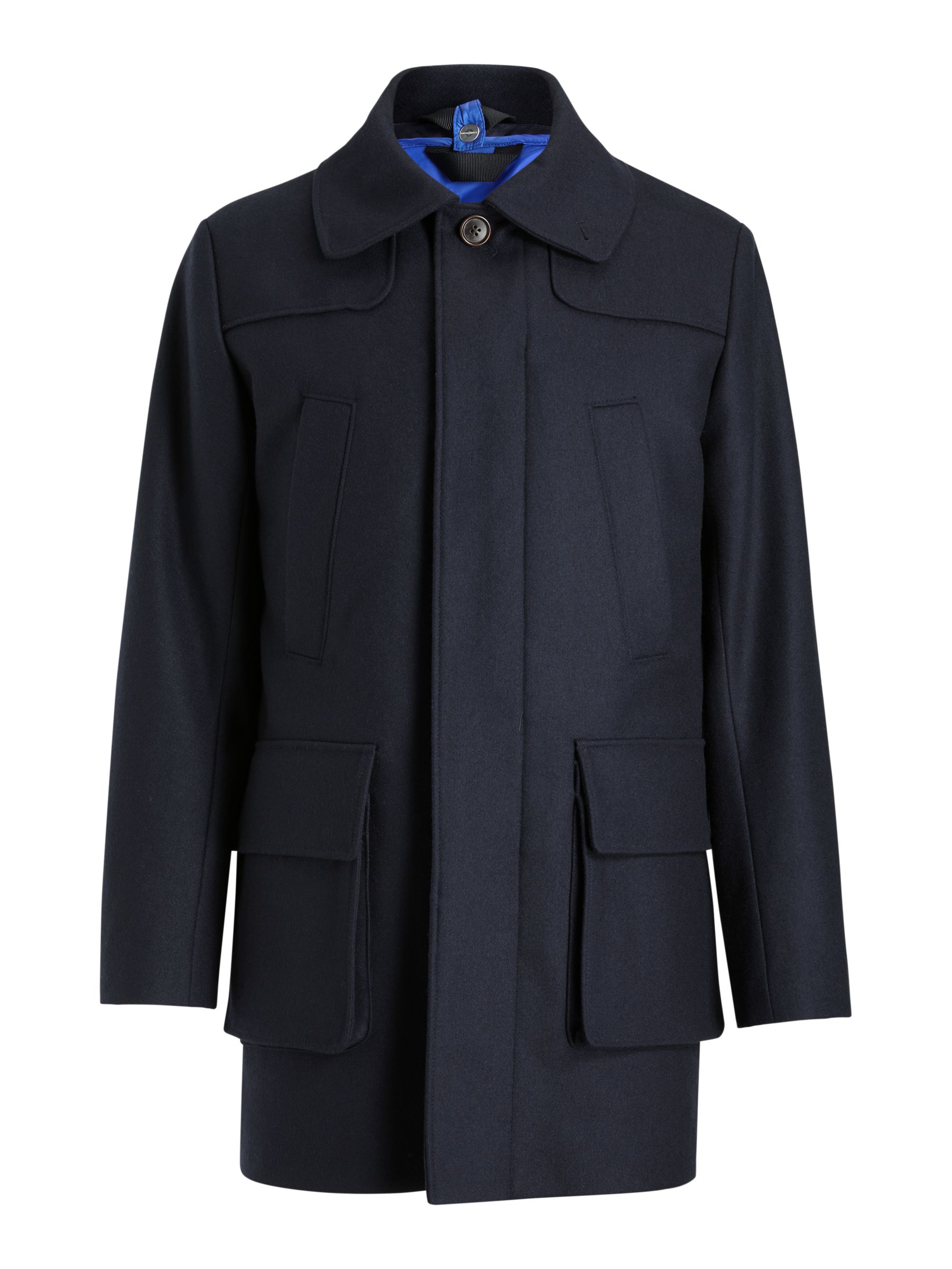 J.Lindeberg Ivo Soft Melton Coat, JL Navy