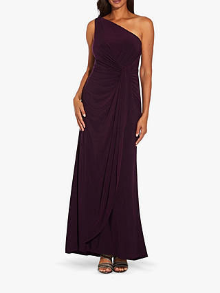 Adrianna Papell One Shoulder Jersey Dress, Currant