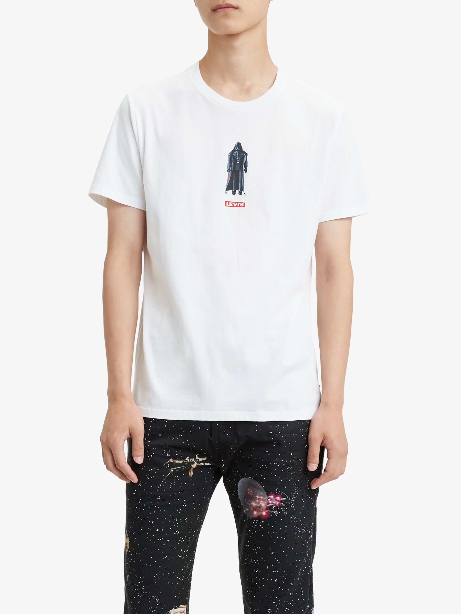 Fokken Hamburger stroom Levi's x Star Wars Darth Vader Graphic T-Shirt, White