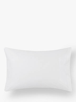 John Lewis & Partners 200 Thread Count Cotton Standard Pillowcase, White