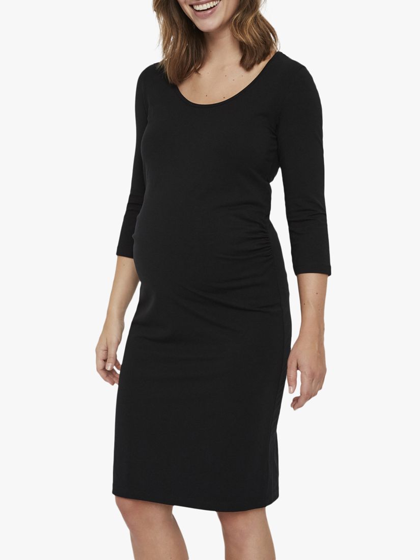 Mamalicious Lea Jersey Maternity Dress, Black