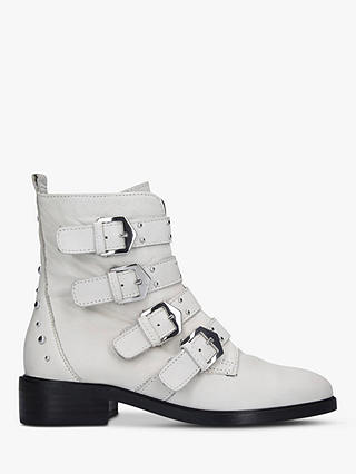 Carvela Scant Buckle Ankle Boots, White