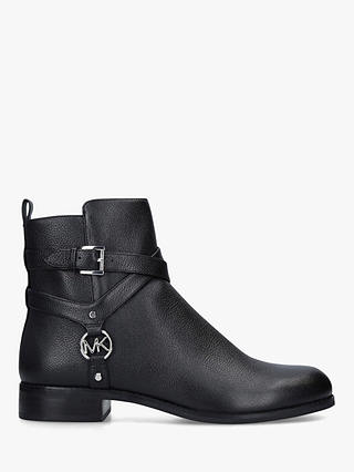 MICHAEL Michael Kors Preston Flat Leather Boots, Black