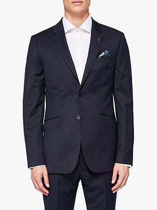 Ted Baker Timzon Wool Tailored Suit Jacket, Navy