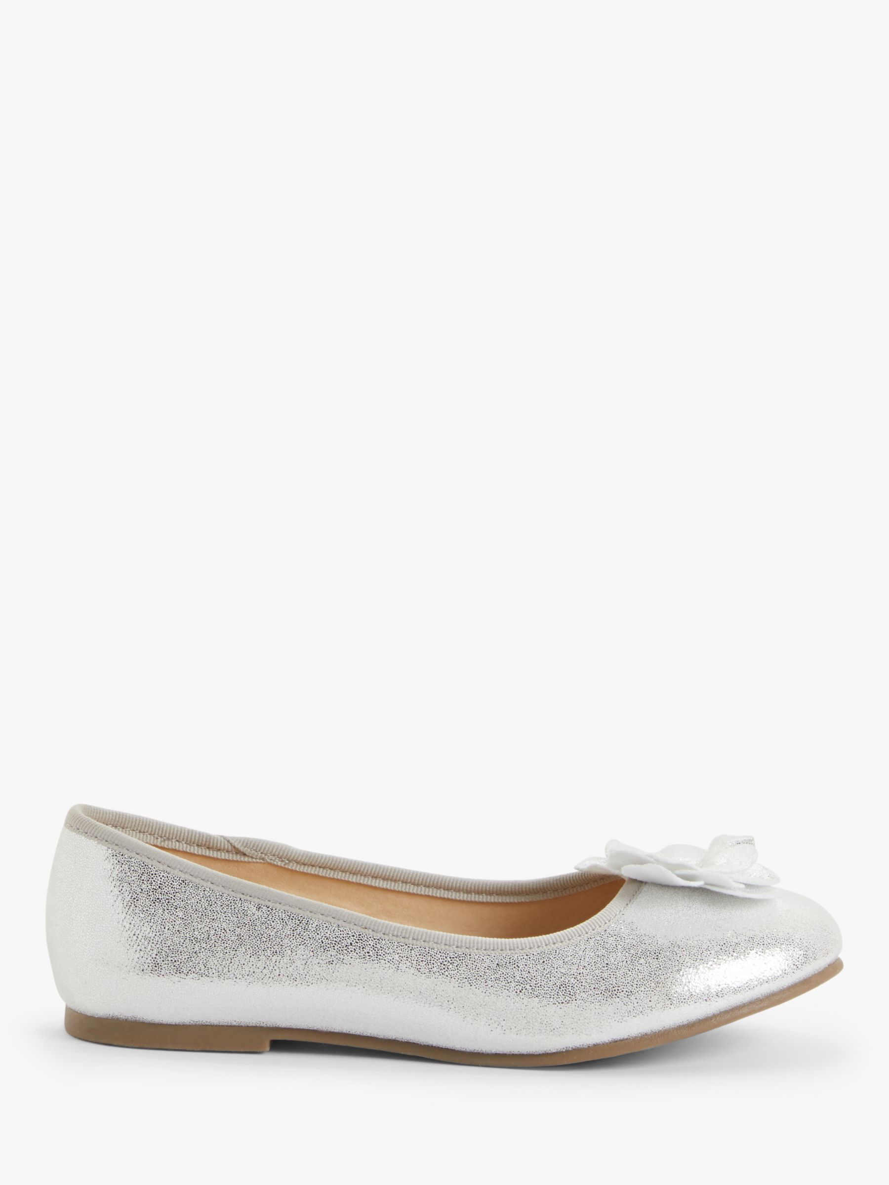 girls silver ballet pumps