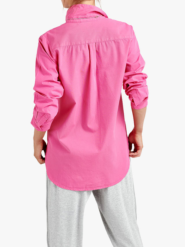 NRBY Chrissie Cotton Poplin Shirt, Hot Pink at John Lewis & Partners