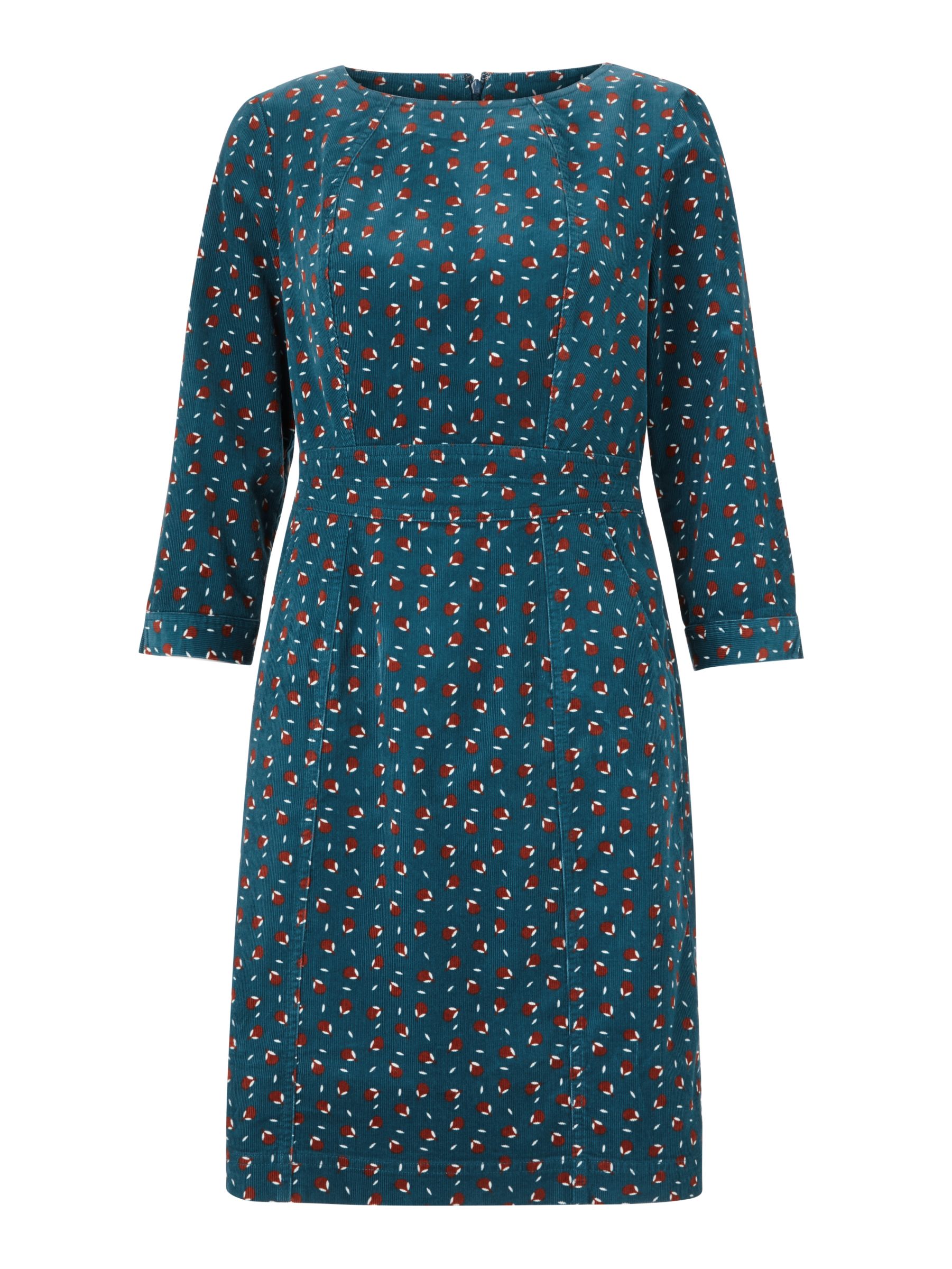 Boden Coraline Cord Dress, Baltic Pear at John Lewis & Partners
