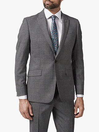 Richard James Mayfair Single Button Melange Suit Jacket, Grey