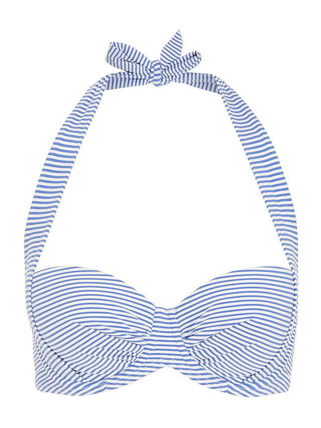 John Lewis St Tropez Sling Halter Bikini Top, Blue