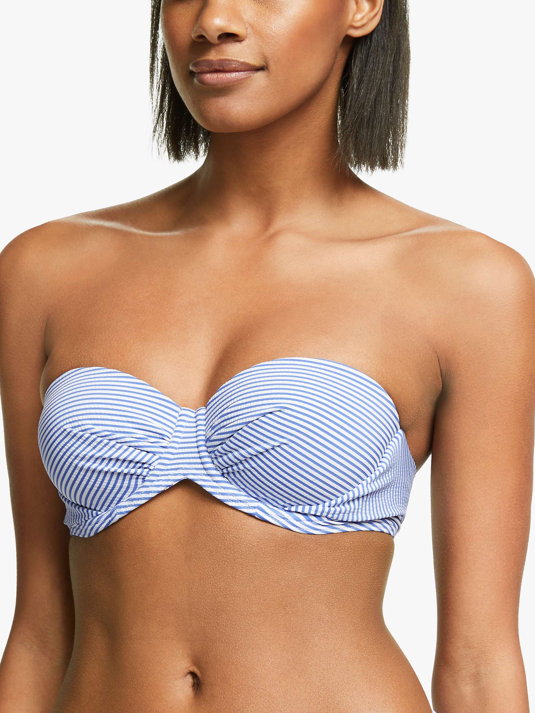 Buy John Lewis St Tropez Sling Halter Bikini Top, Blue Online at johnlewis.com