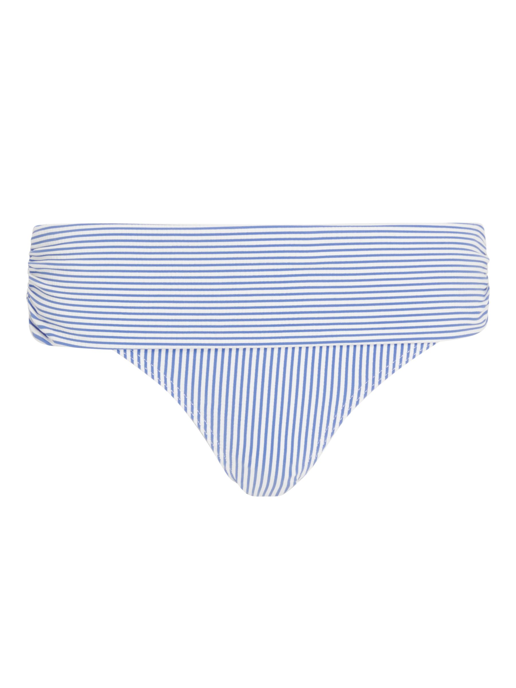 John Lewis St Tropez Fold Down Bikini Bottoms, Blue, 8