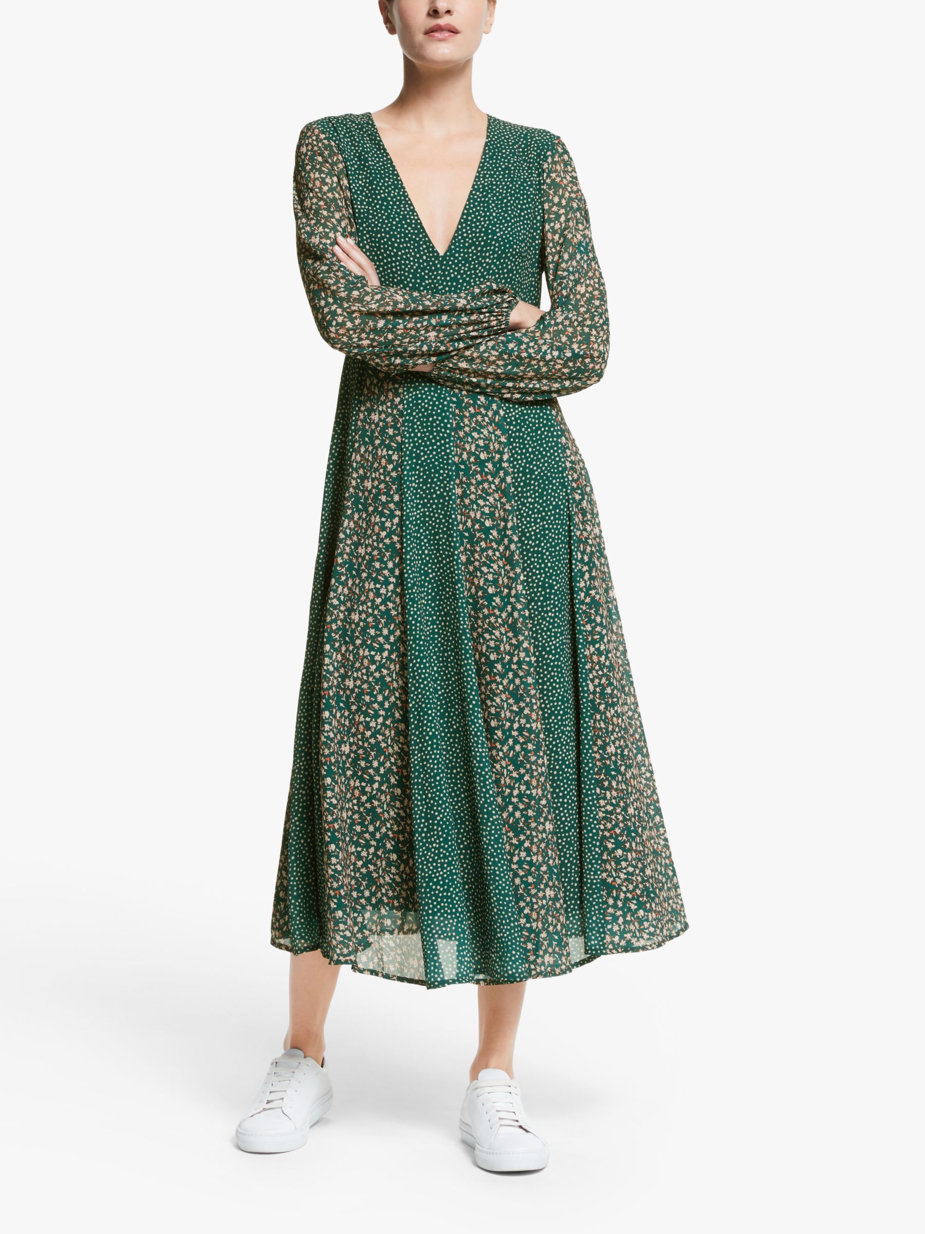Y.A.S Farah Midi Dress, Green