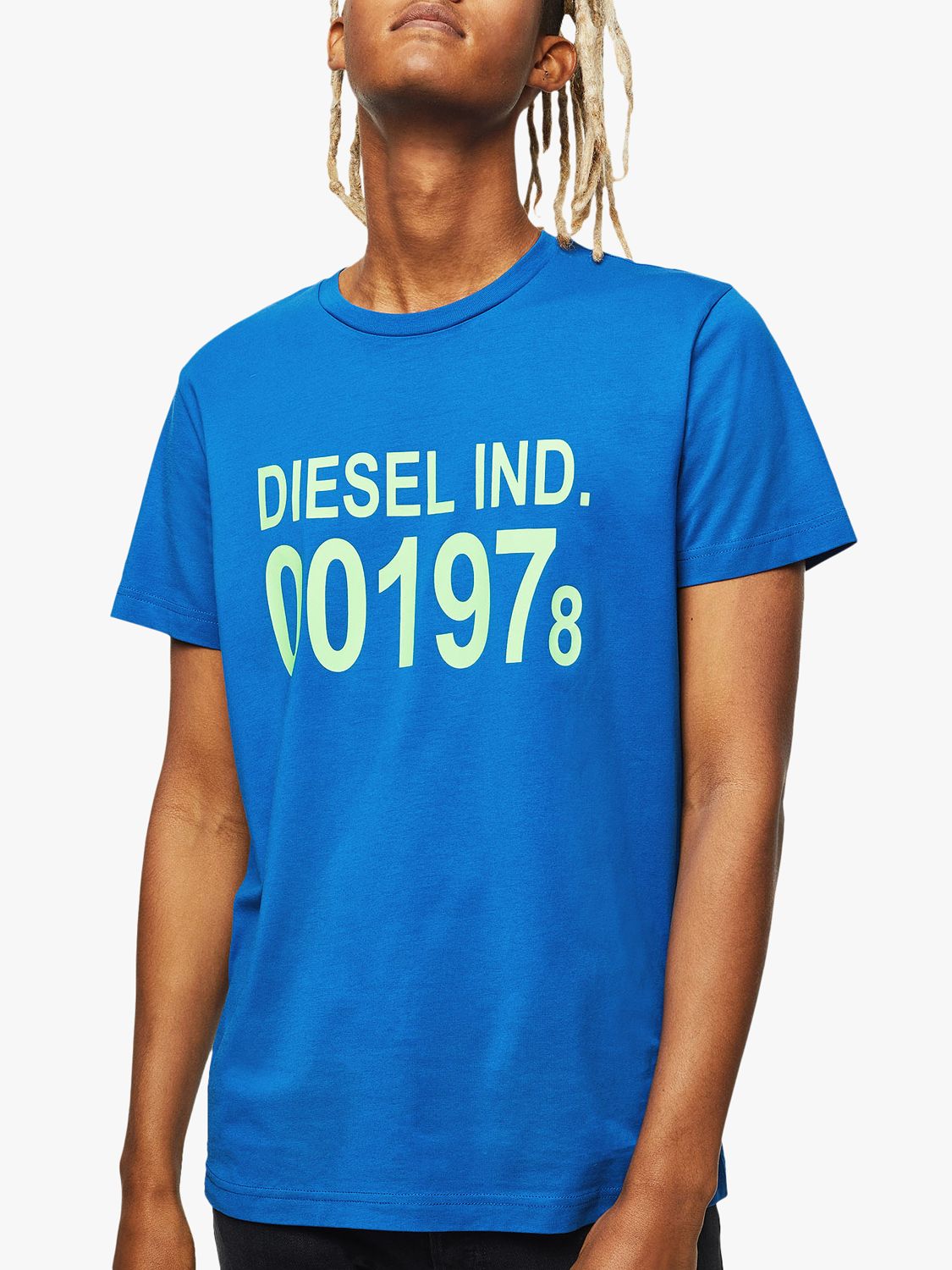 Diesel T-Diego Graphic Logo T-Shirt, Blue