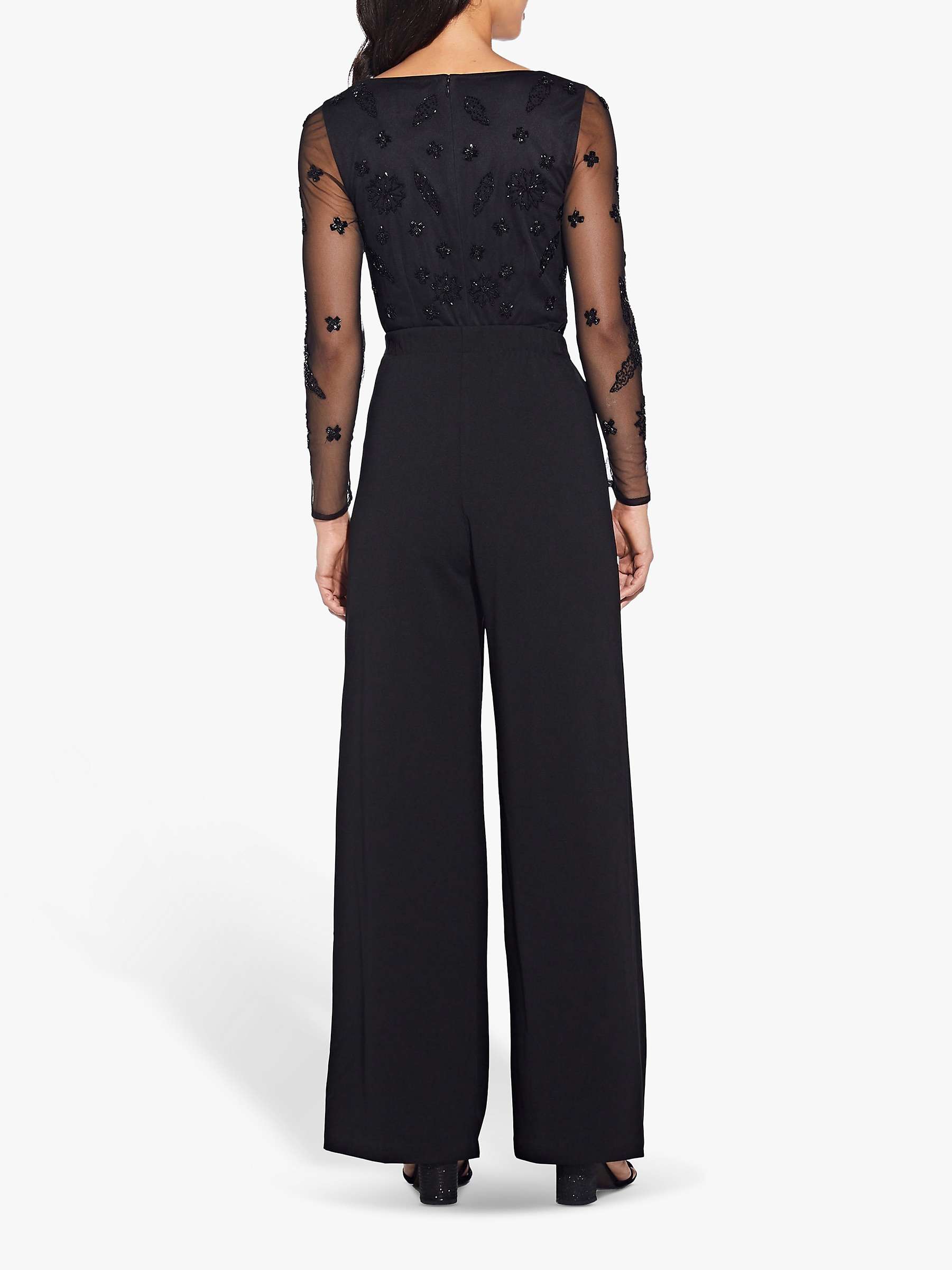 Buy Adrianna Papell Crepe Trousers, Black Online at johnlewis.com