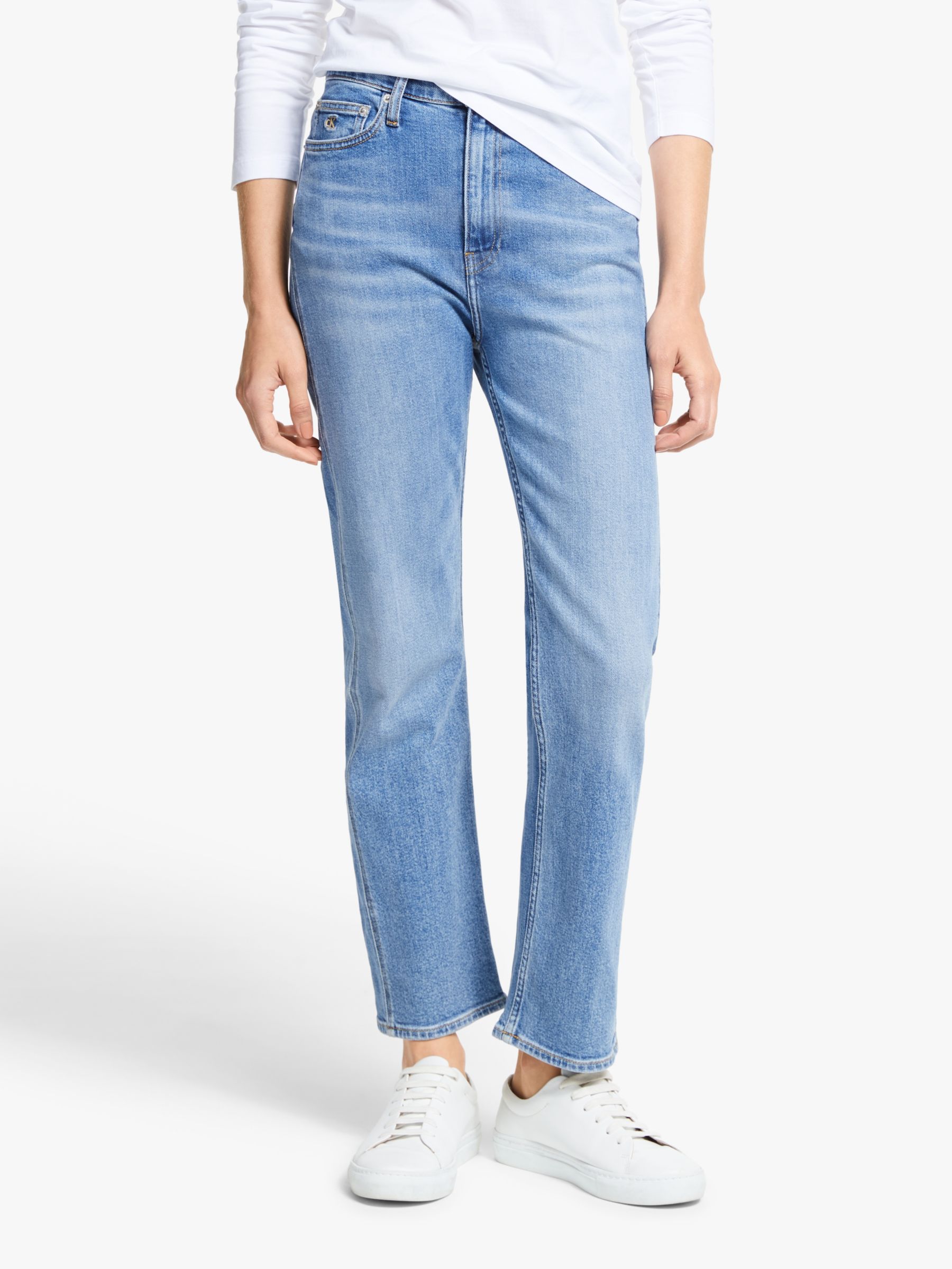 calvin klein women's straight leg jeans