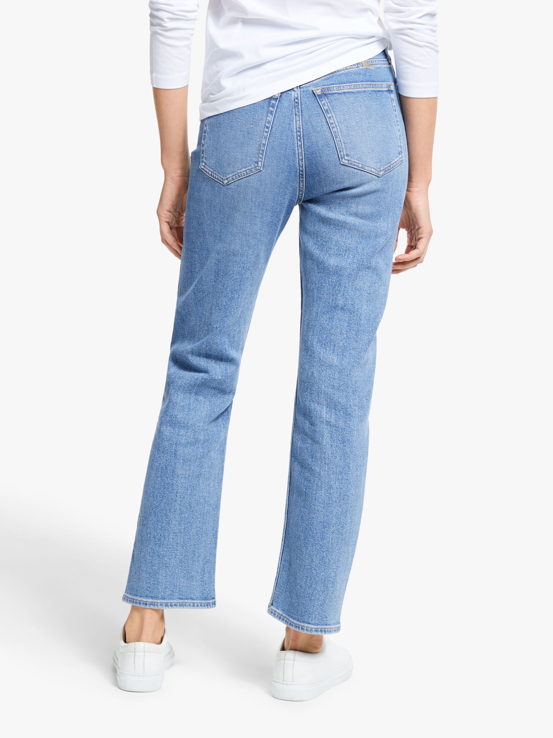 calvin klein mid rise straight jeans