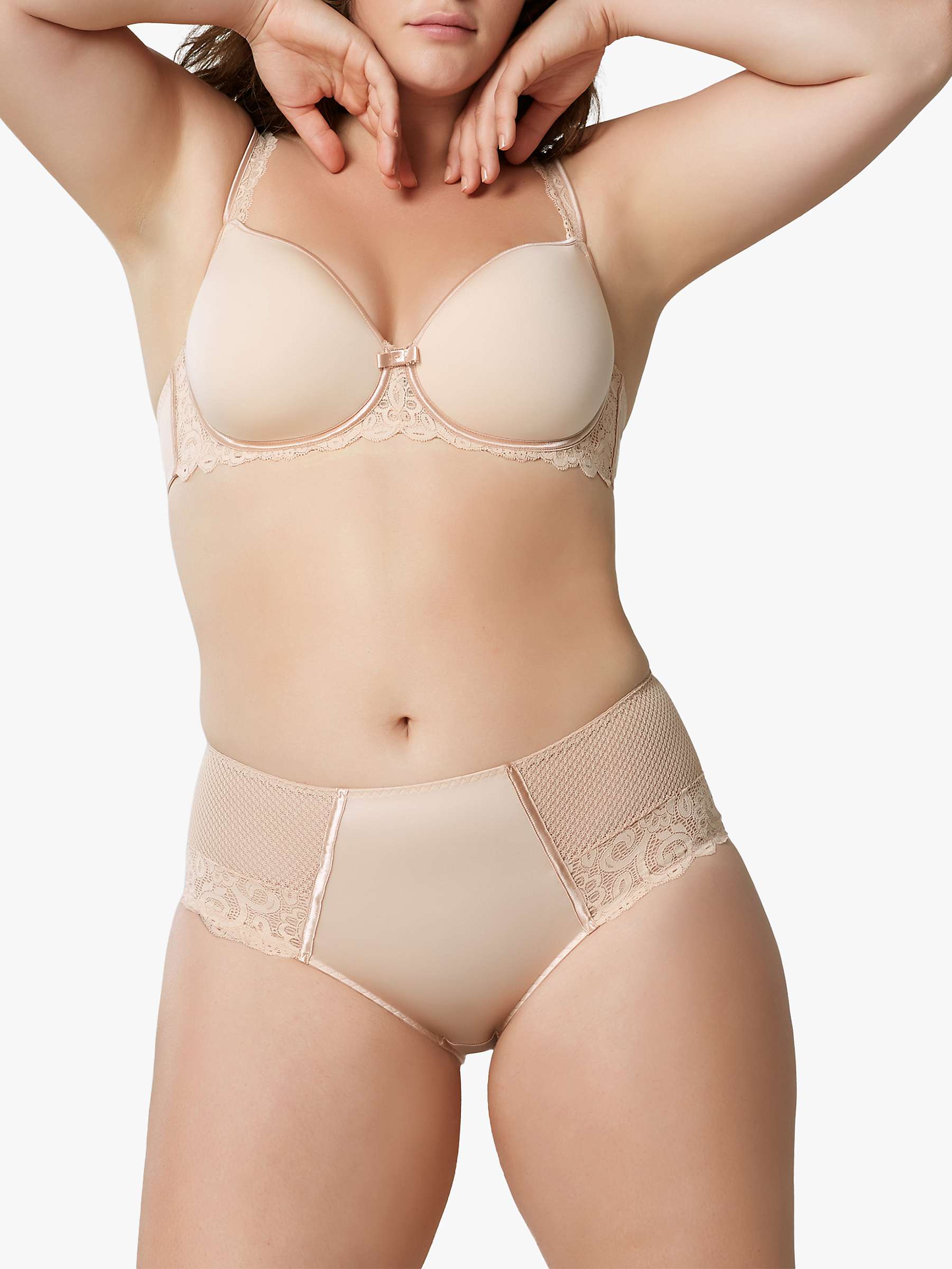 Buy Maison Lejaby Gaby High Waisted Briefs, Rose Fume Online at johnlewis.com