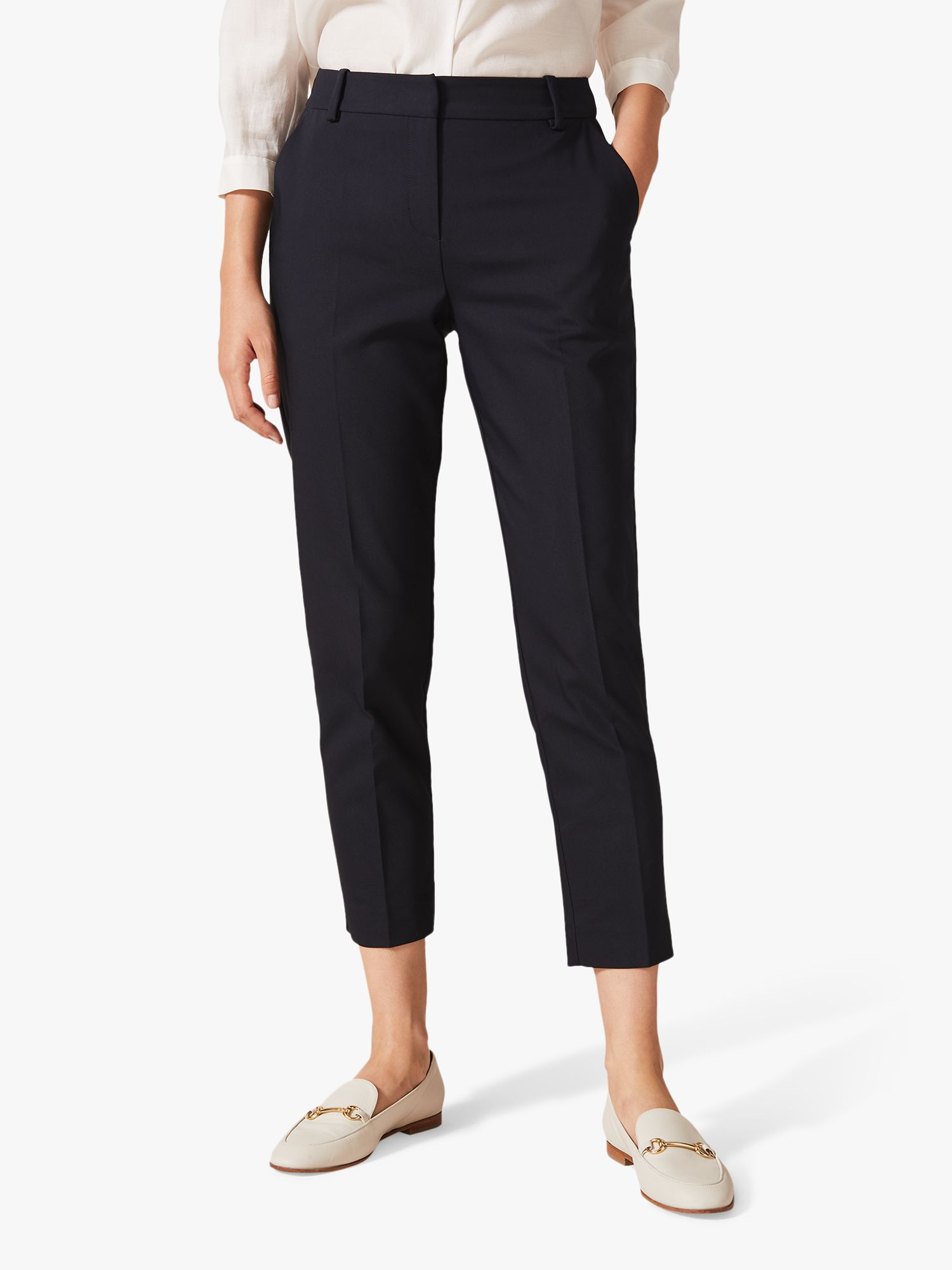 Phase Eight Ulrica Suit Trousers, Navy at John Lewis & Partners