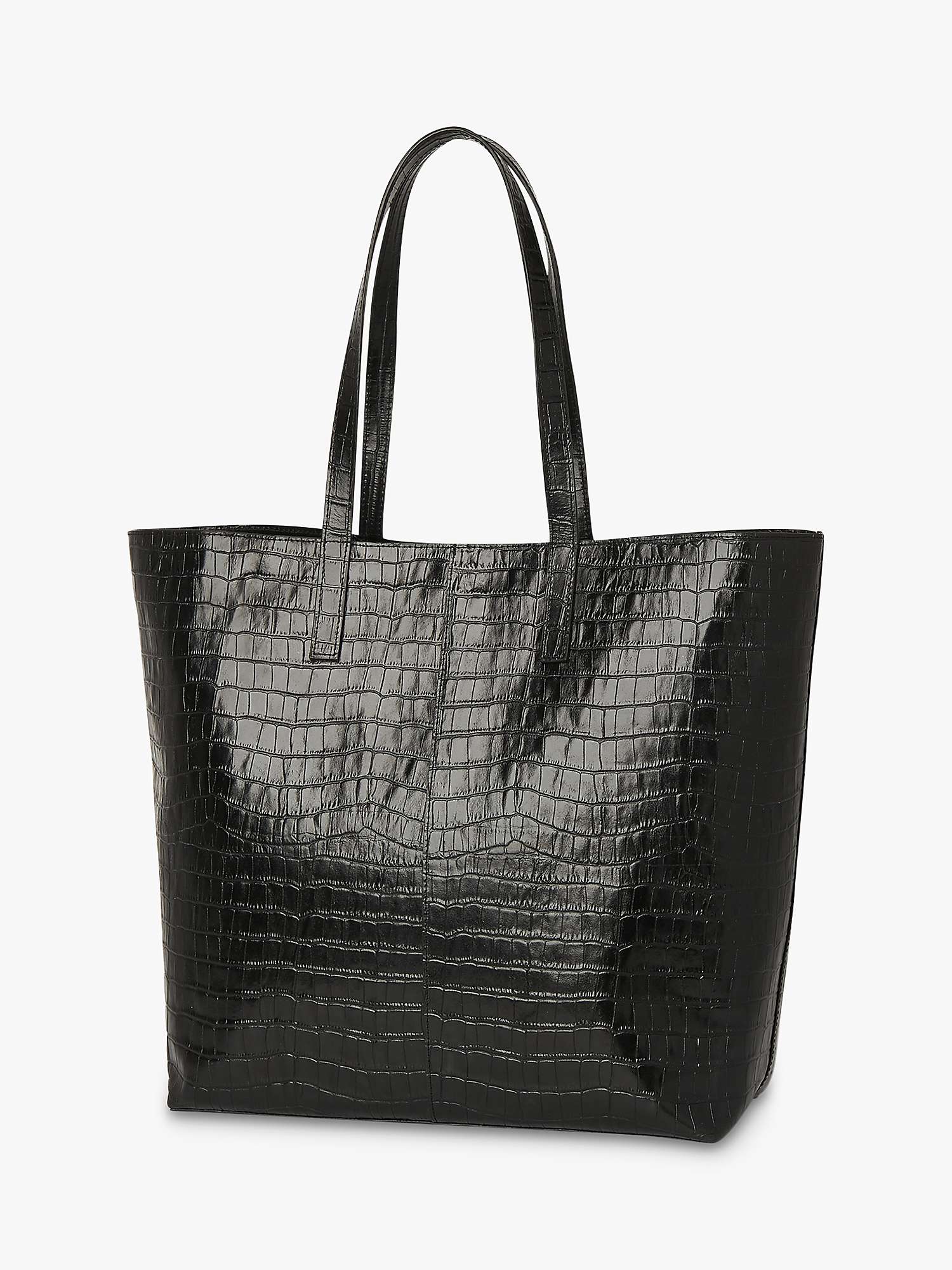 Buy Whistles Denmark Croc Leather Tote Bag, Back Online at johnlewis.com