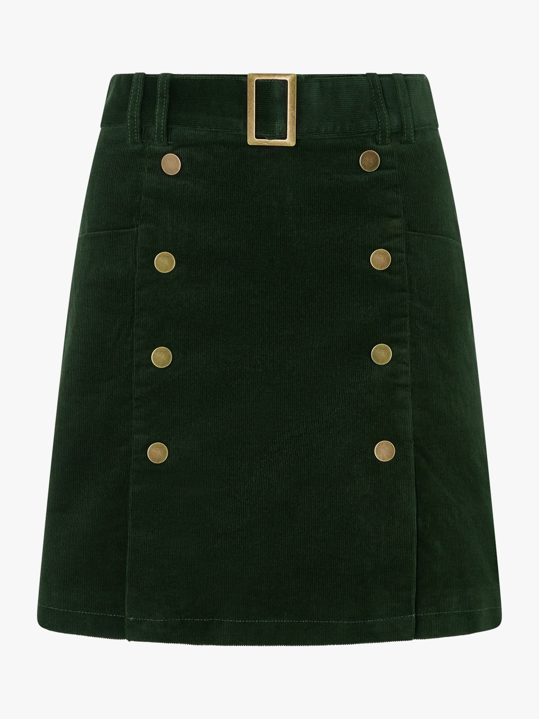 Monsoon Libby Cord Skirt, Olive