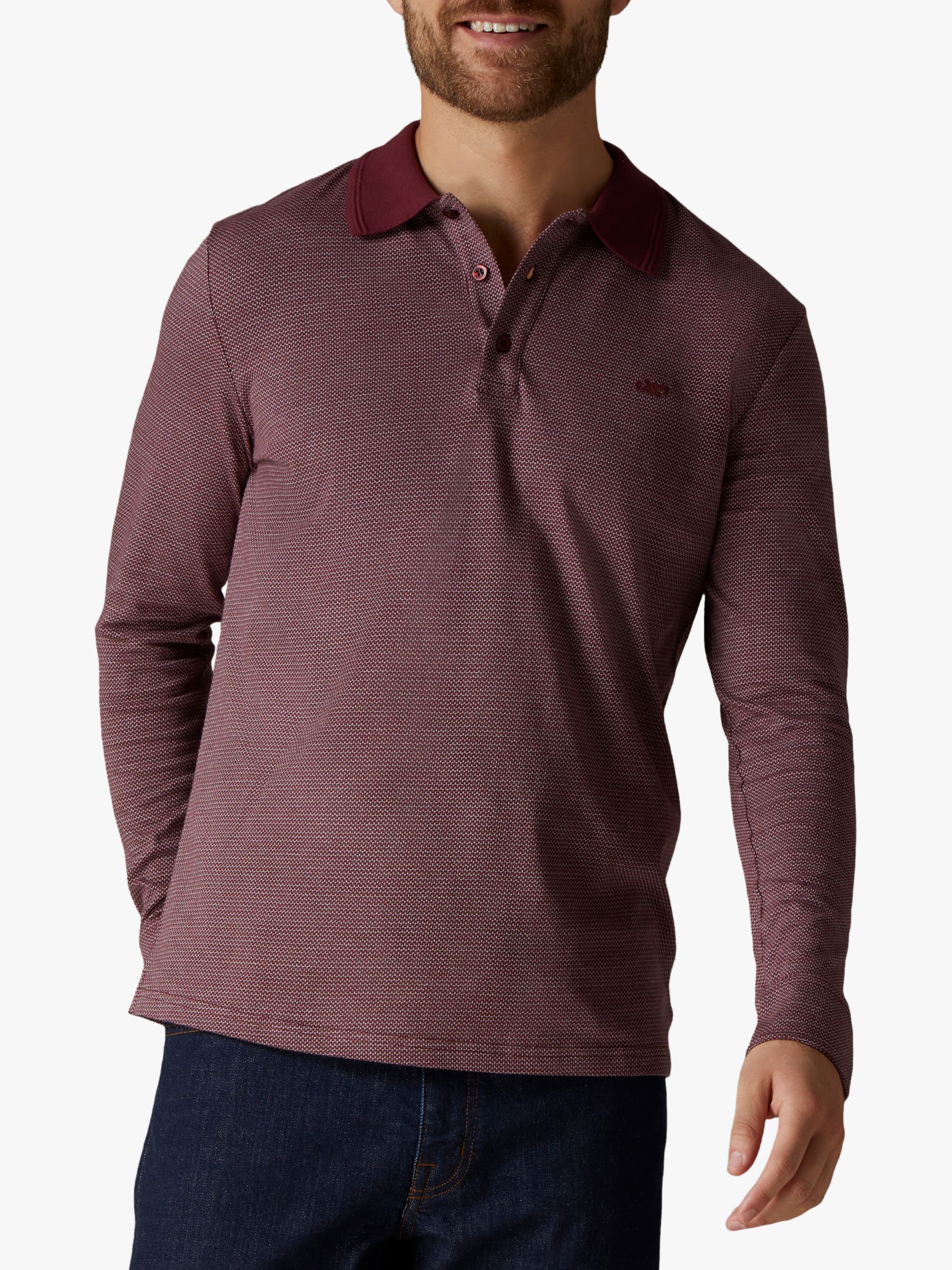 Jaeger Birdseye Long Sleeve Polo Shirt review